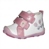 Ružovo-biele topánky Szamos "prvé kroky"
